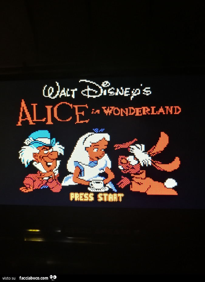 Walt Disney's Alice in Wonderland. Press Start