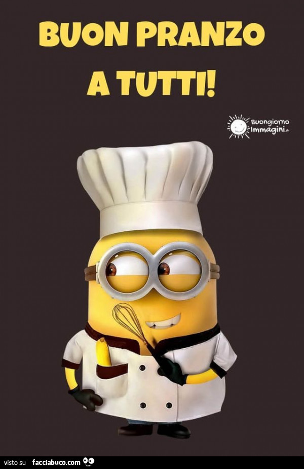 Buon pranzo a tutti