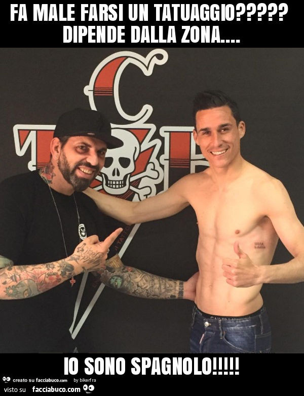 Fa male farsi un tatuaggio? Dipende dalla zona… io sono spagnolo