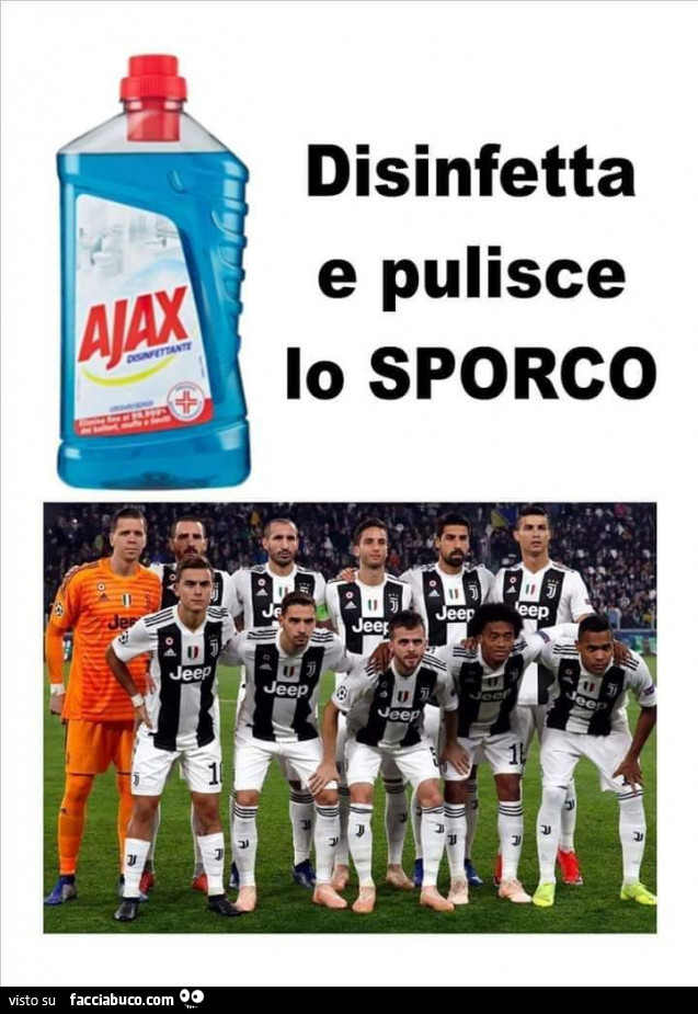 Disinfetta e pulisce lo sporco