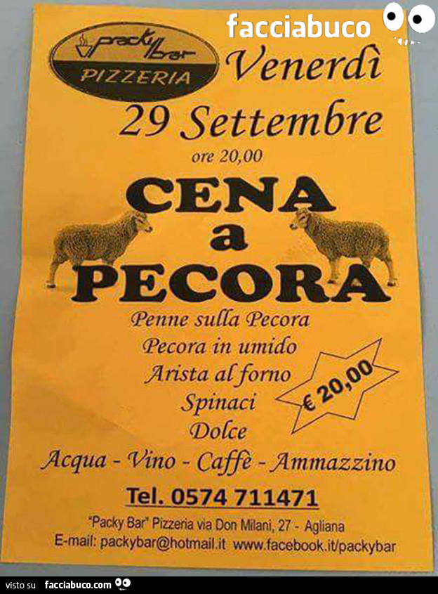 Cena a pecora