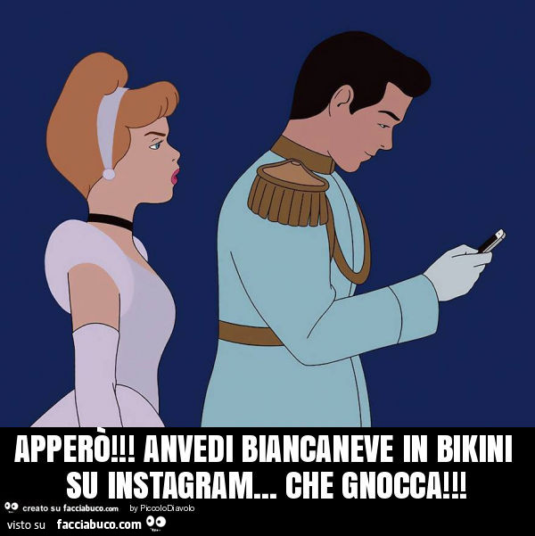 Apperò! Anvedi biancaneve in bikini su instagram… che gnocca