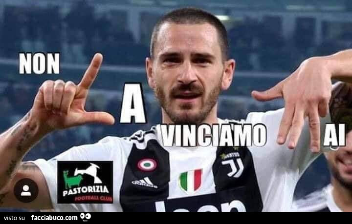 Bonucci: non la vinciamo mai