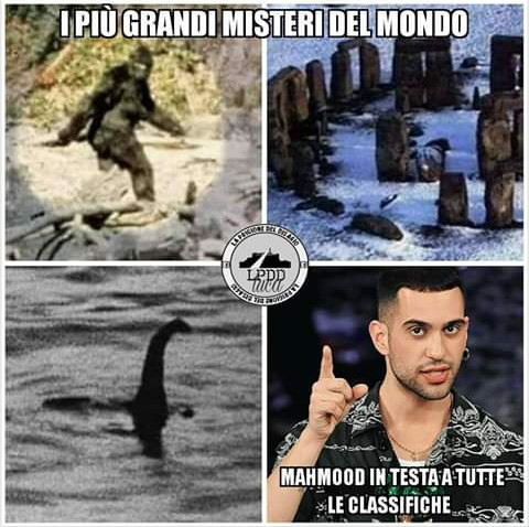 I più grandi misteri del mondo mahmood in testa a tutte le classiche