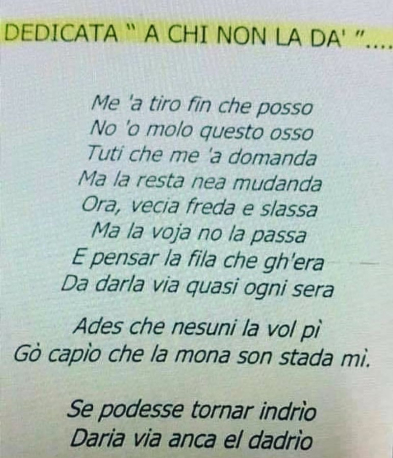 Poesia Del Giorno Troppo Forte Questa In Che Categoria Va Facciabuco Com