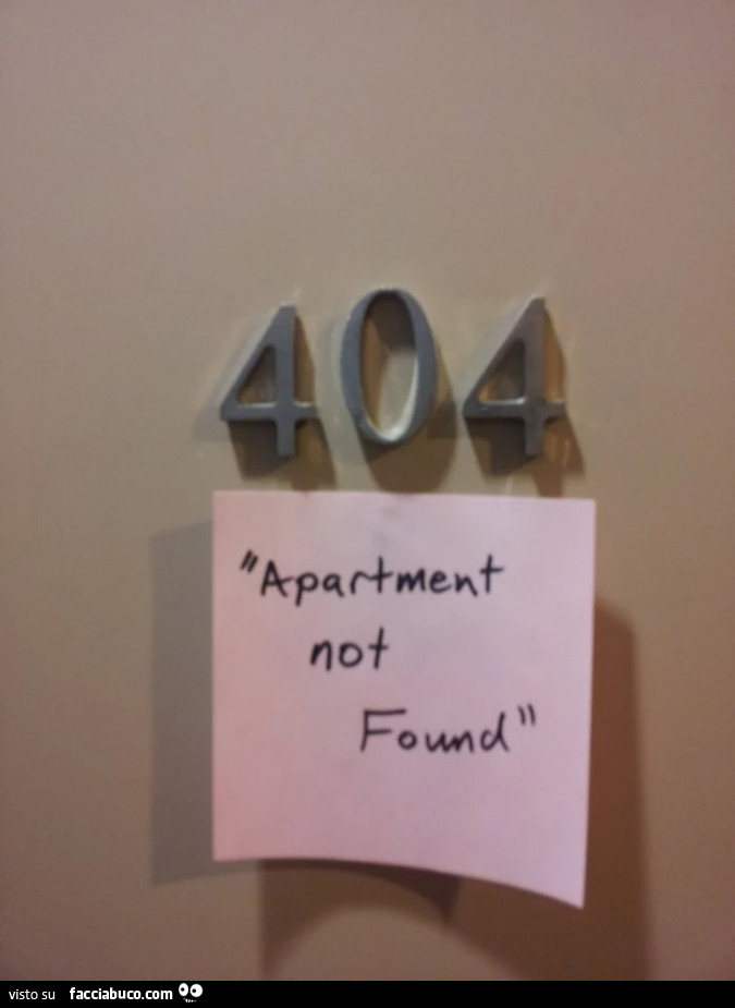 404 Apartment not found