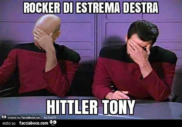 Rocker di estrema destra hittler tony