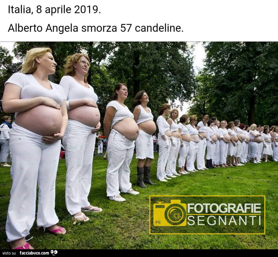 Italia, 8 aprile 2019. Alberto angela smorza 57 candeline
