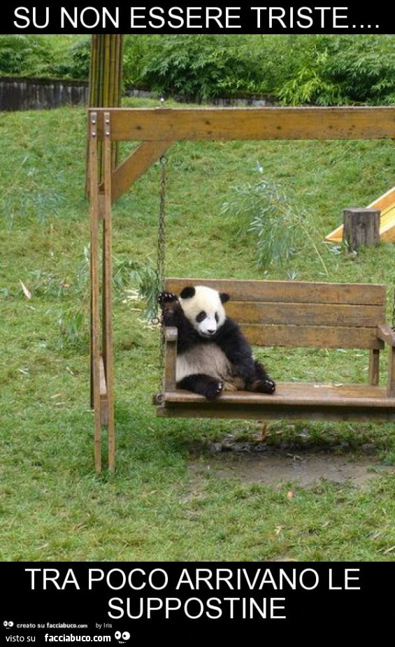 Su non essere triste… tra poco arrivano le suppostine