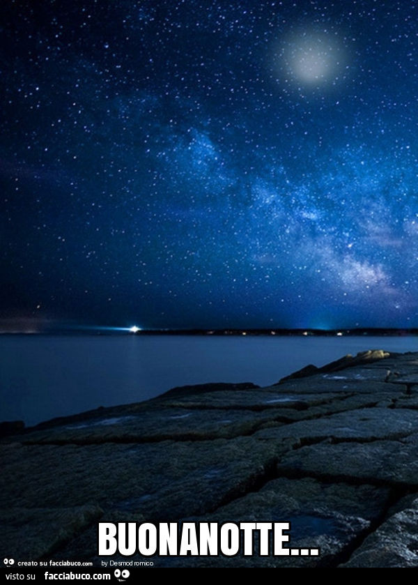 Cielo stellato. Buonanotte