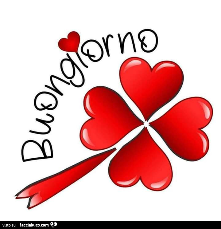Quadrifoglio rosso. Buongiorno