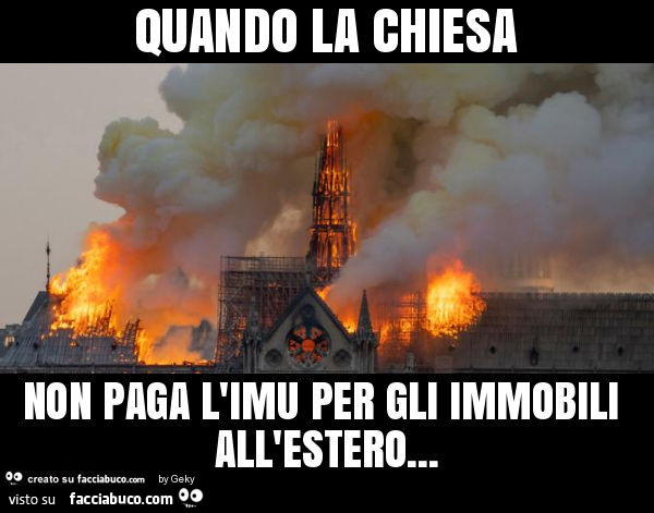 Quando la chiesa non paga l'imu per gli immobili all'estero