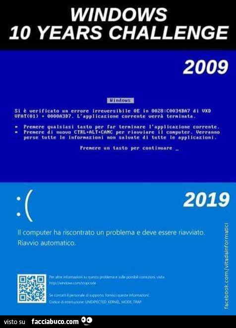 Windows 10 years challenge. 2009 2019
