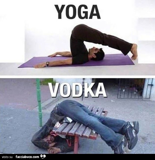 Yoga. Vodka