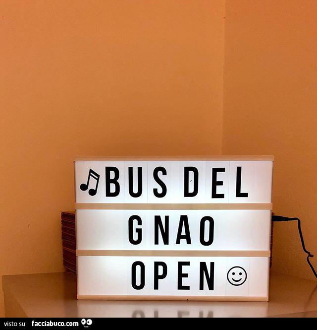 Bus del gnao open