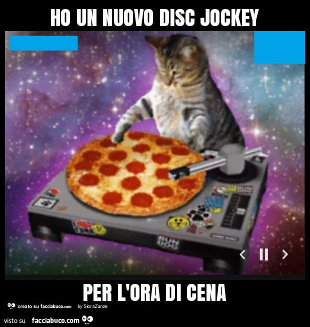 Ho un nuovo disc jockey per l'ora di cena