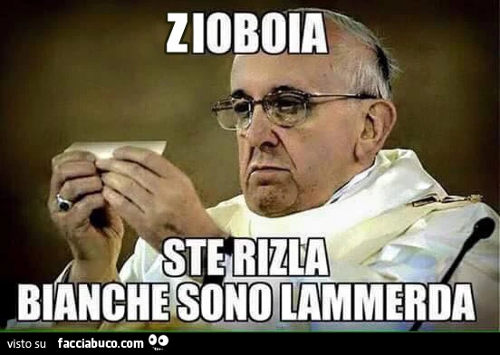 Zioboia ste rizla bianche sono lammerda