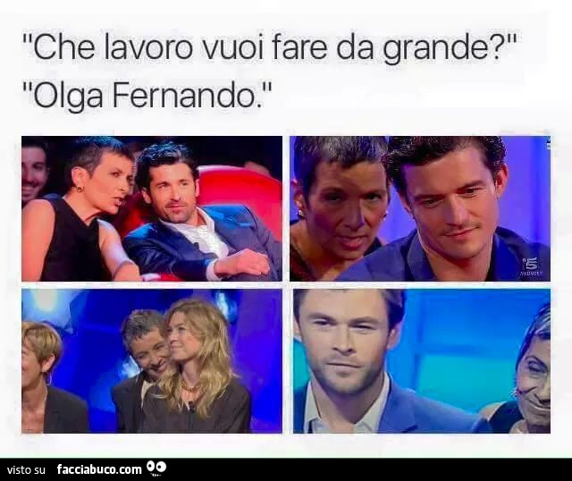 Che lavoro vuoi fare da grande? Olga Fernando