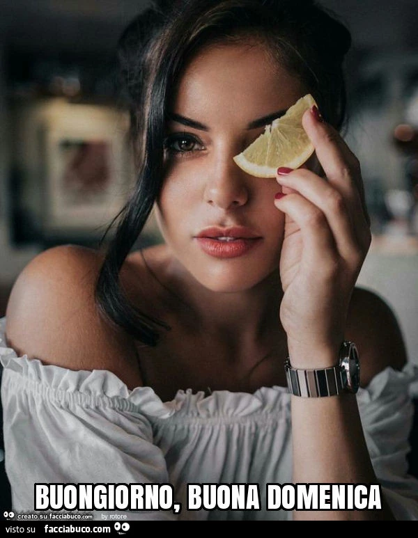 Buongiorno, buona domenica