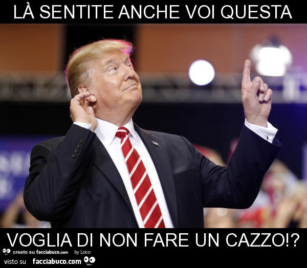 Là sentite anche voi questa voglia di non fare un cazzo!?