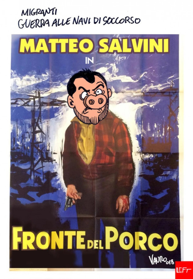 Migranti guerra alle navi di soccorso. Matteo Salvini in Fronte del Porco