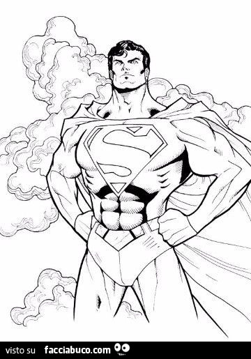 Superman disegnato