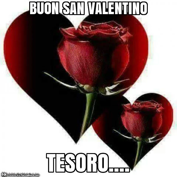 Buon san valentino tesoro