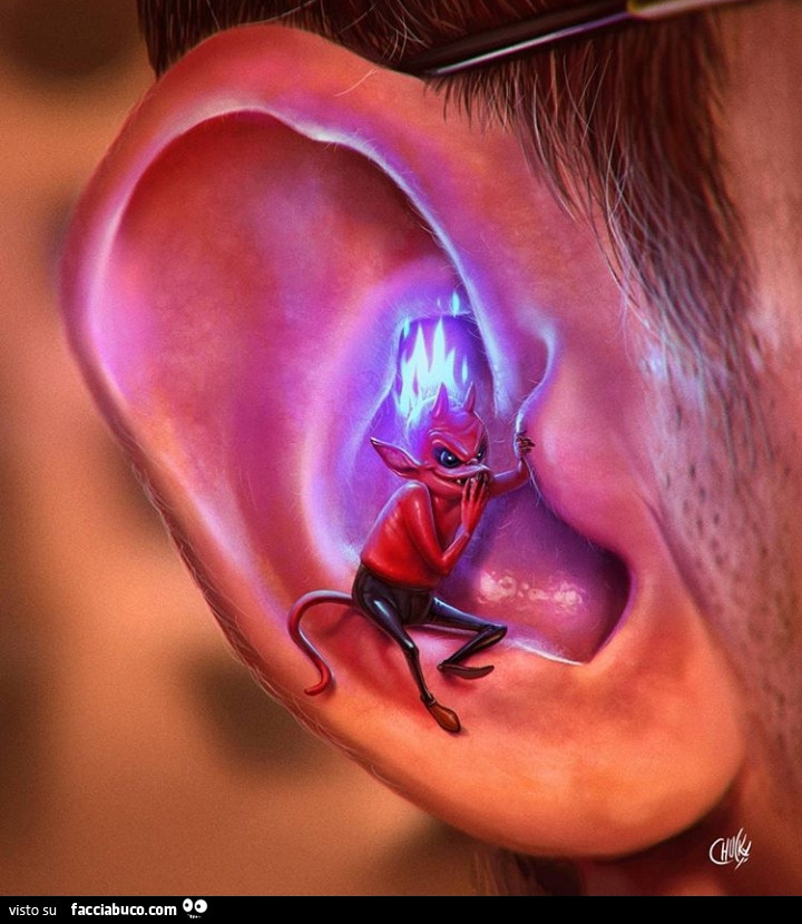Diavoletto nell'orecchio