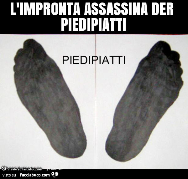 L'impronta assassina der piedipiatti