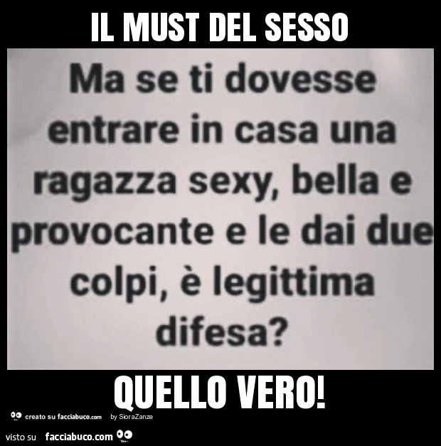 Il must del sesso quello vero