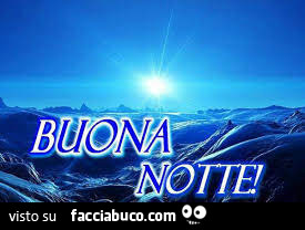 Buona notte in alta montagna