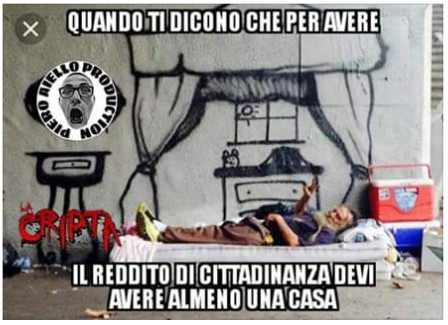 Quando ti dicono che per avere reddito di cittadinanza