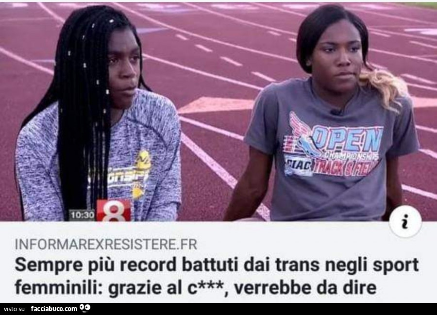 Sempre più record battuti dai trans negli sport femminili: grazie al cazzo, verrebbe da dire