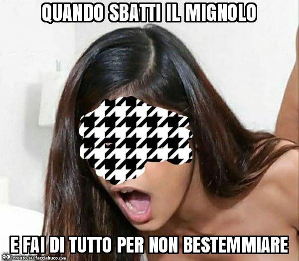 Quando sbatti il mignolo e fai di tutto per non bestemmiare
