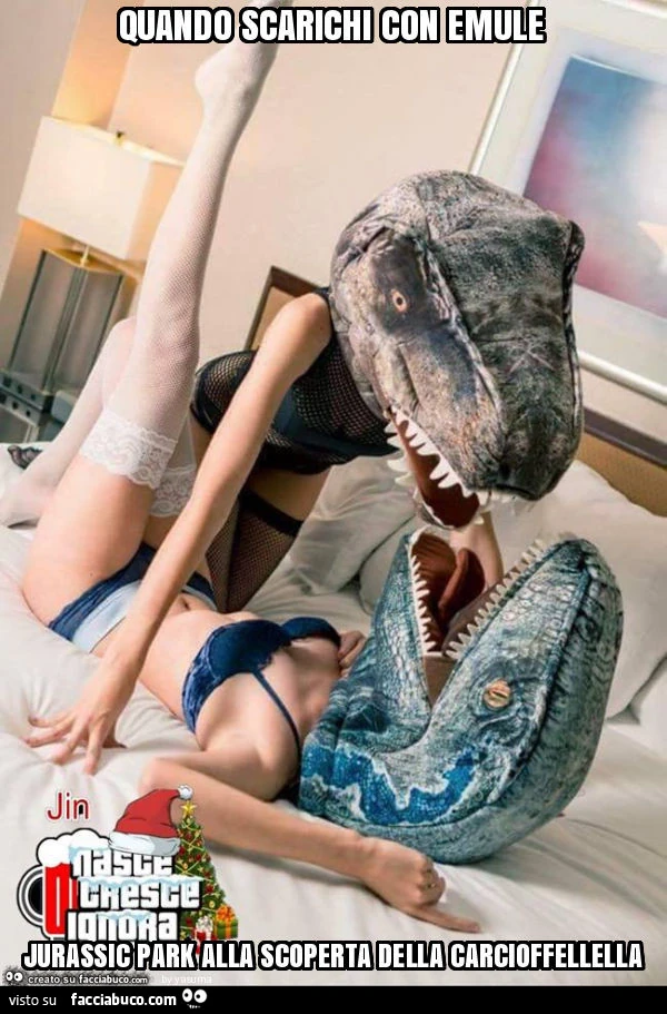 Quando scarichi con emule jurassic park alla scoperta della carcioffellella