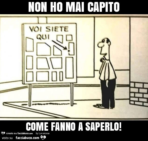 Non ho mai capito come fanno a saperlo