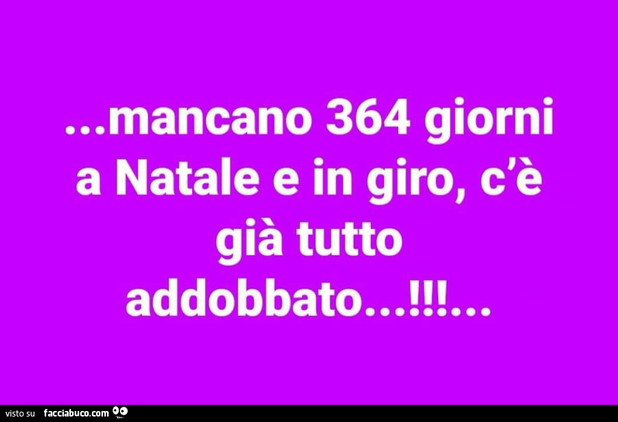 Mancano 364 giorni a natale e in giro, c'è già tutto addobbato