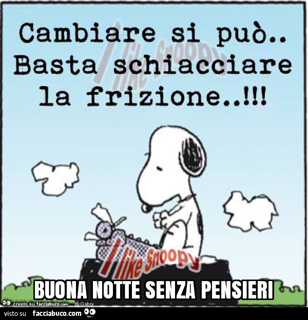 Buona notte senza pensieri