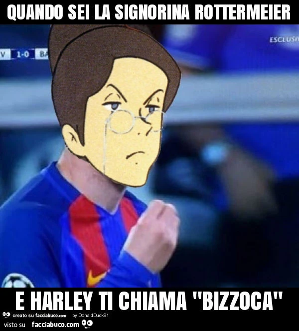 Quando sei la signorina rottermeier e harley ti chiama "bizzoca"