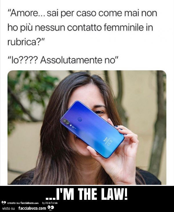 Ìm the law