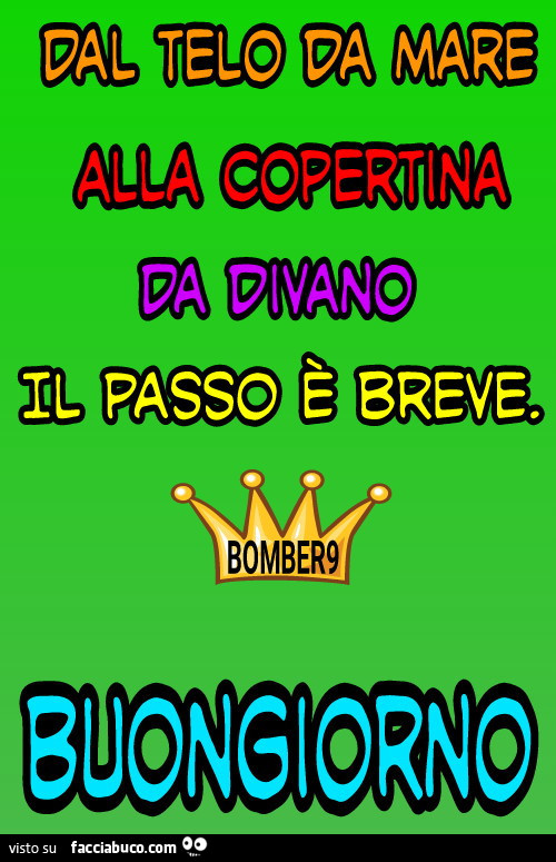 Dal telo da mare alla copertina da divano il passo è breve