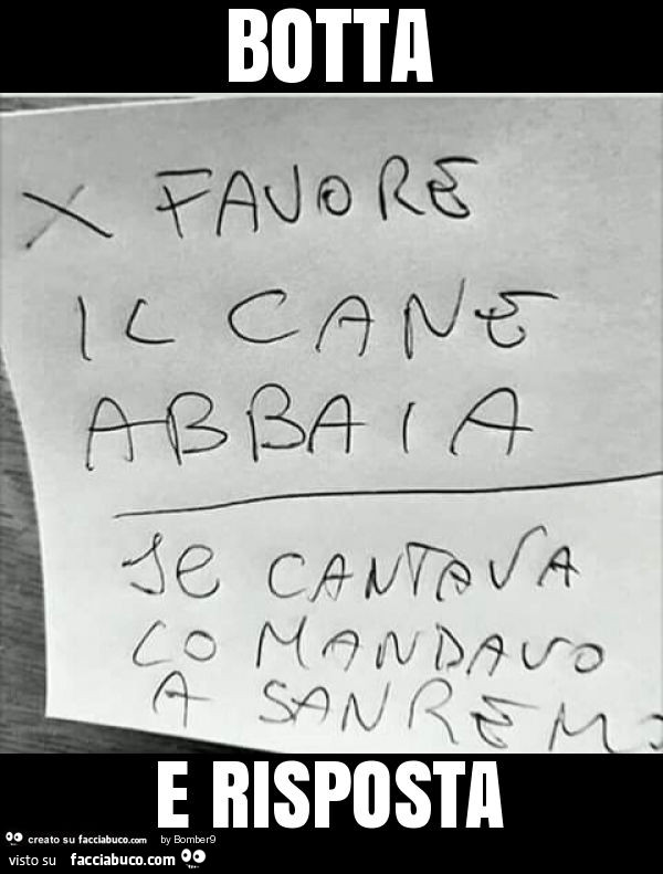 Botta e risposta