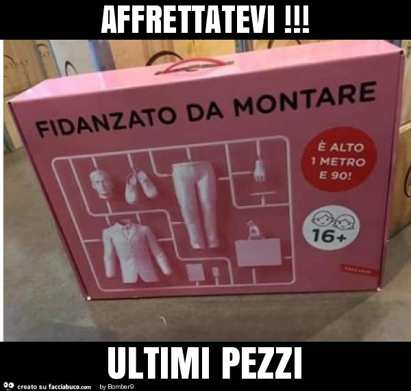Affrettatevi! Ultimi pezzi