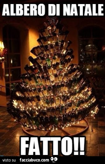 Albero di natale fatto
