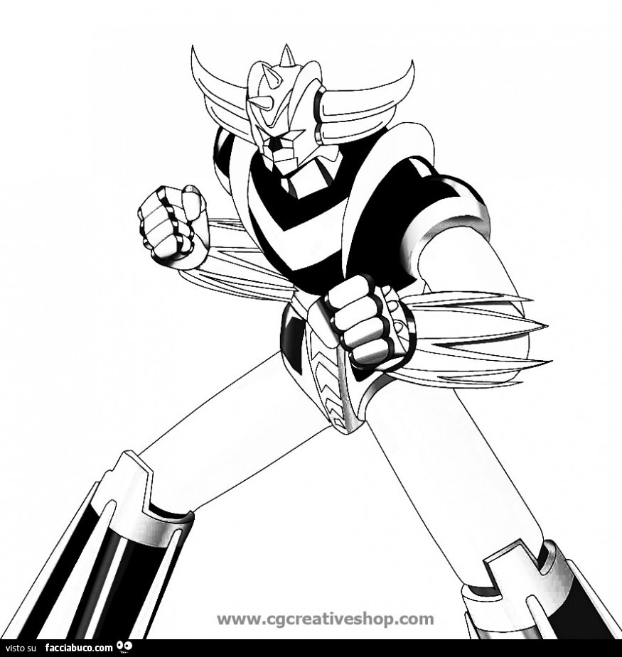 Disegno di Goldrake