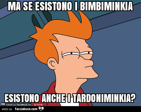 Ma se esistono i bimbiminkia esistono anche i tardoniminkia?