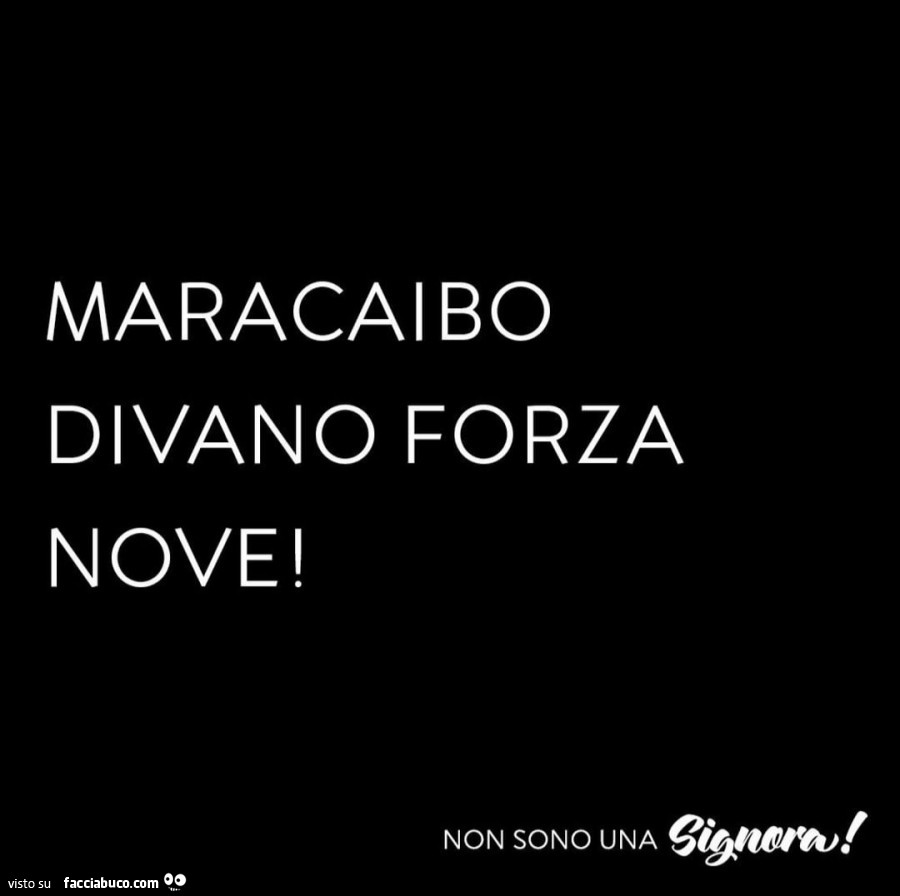 Maracaibo divano forza nove