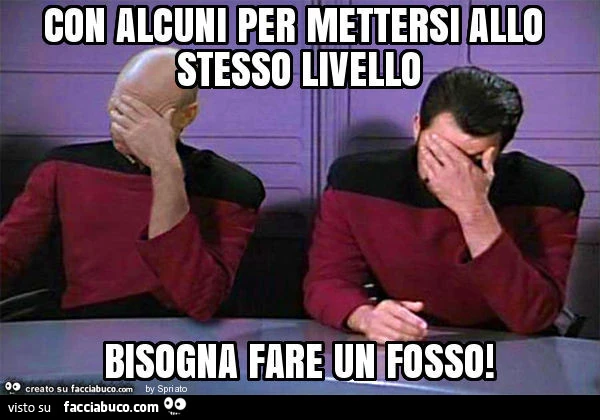 Con alcuni per mettersi allo stesso livello bisogna fare un fosso