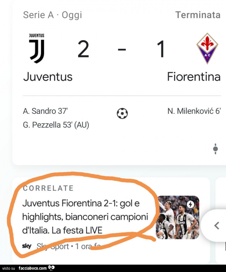 Juventus 2 Fiorentina 1