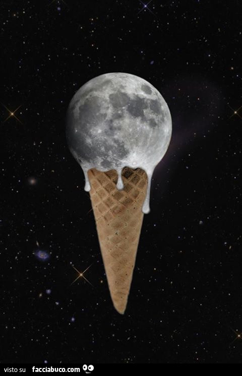 Luna cono gelato